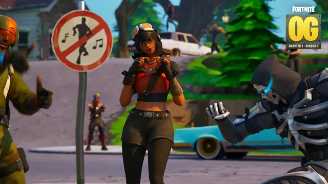 Fortnite OG. Epic Games’in Aralık 2024 dönüş duyurusundan resmi oyun görüntüsü.