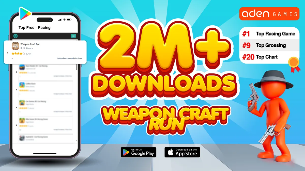 Aden Games Yapımı Weapon Craft Run 2 Milyon İndirmeyi Aştı