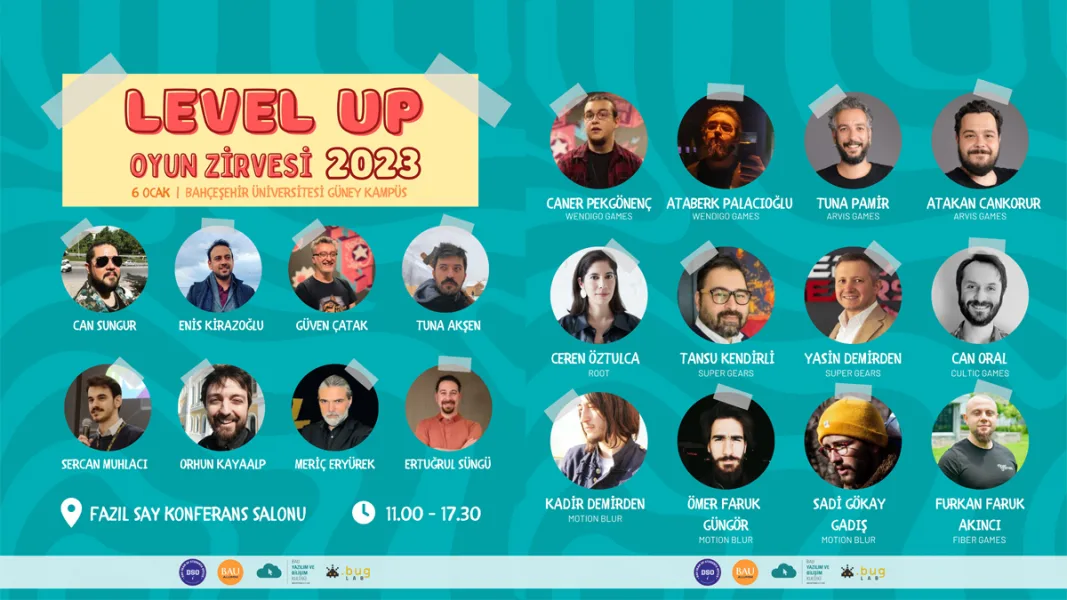 Oyun Sektörünün Duayenleri BAU Level Up Oyun Zirvesi 2023'de Bir Araya Geliyor