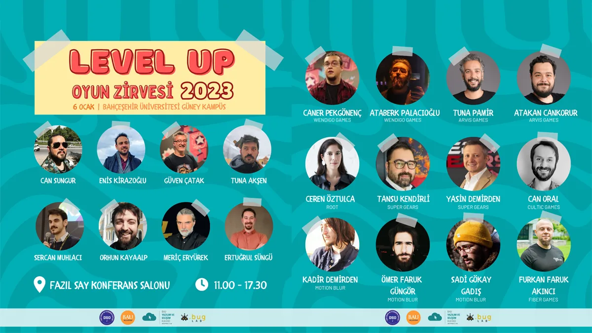 Oyun Sektörünün Duayenleri BAU Level Up Oyun Zirvesi 2023'de Bir Araya Geliyor