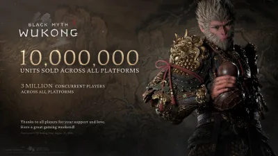 Black Myth: Wukong Çıkışının İlk 3 Gününde 10 Milyon Satışa Ulaştı