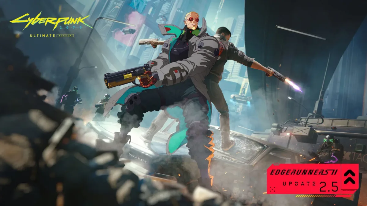 Cyberpunk 2077 Edgerunners 2 tanıtımında silahlarıyla iki karakter