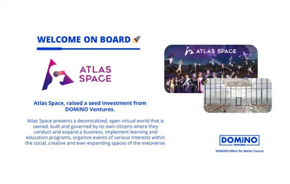 DOMİNO Ventures Metaverse Evreni Geliştiren Atlas Space'e Yatırım Yaptı