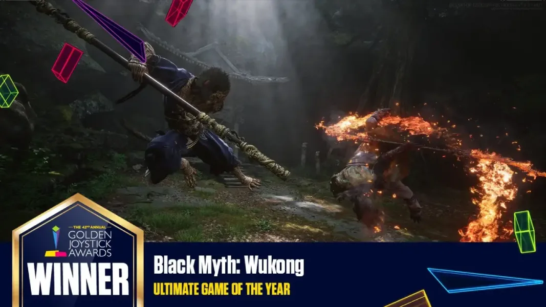 Black Myth: Wukong, The Golden Joysticks Yılın Oyunu Ödülünü Kazandı