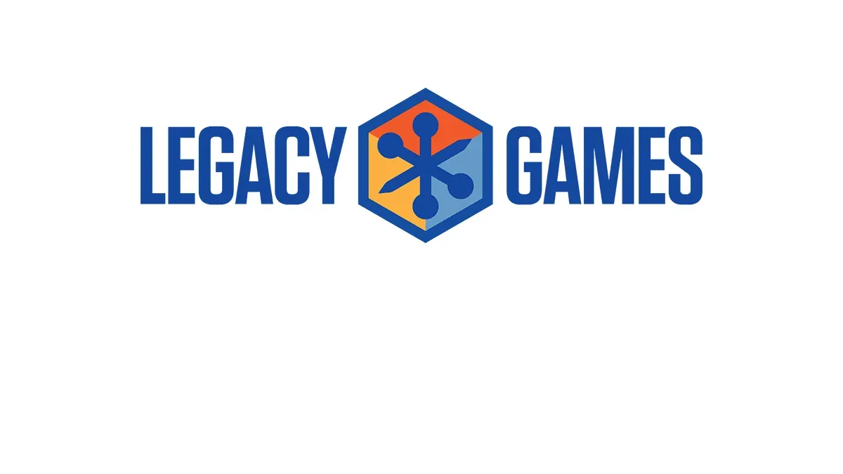 Beyaz zemin üzerinde Legacy Games logosu