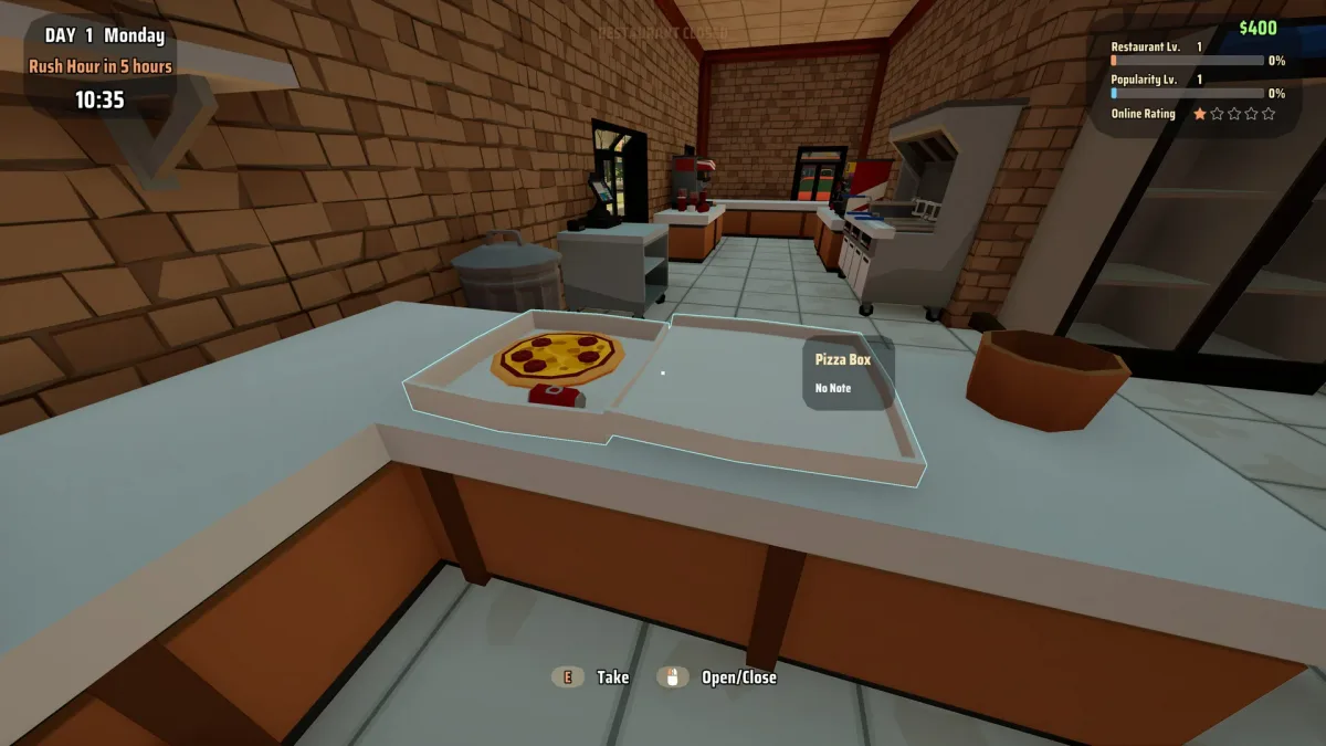 Pizzapoly demosunda pizza hazırlanan mutfak
