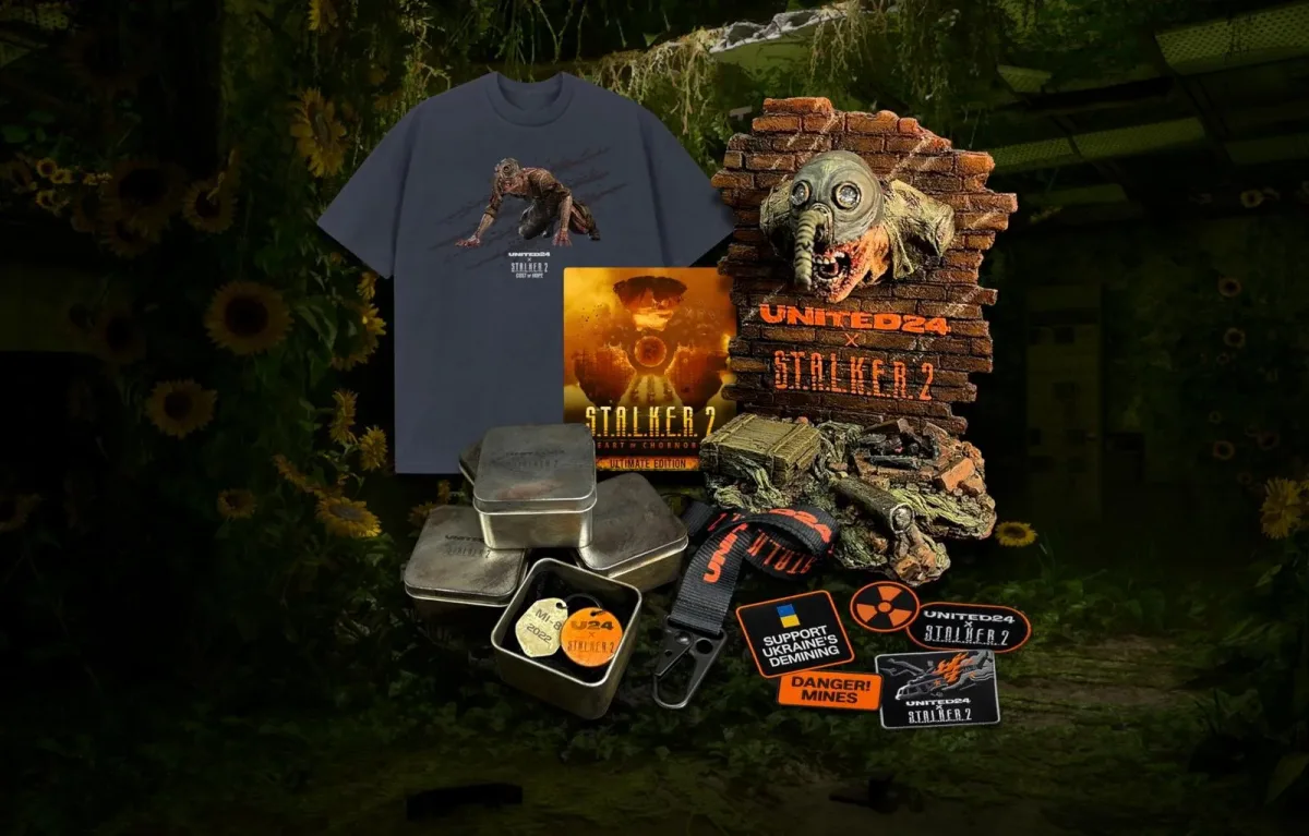 UNITED24 ve S.T.A.L.K.E.R. 2 kampanyasının tişört, figür ve koleksiyon parçaları