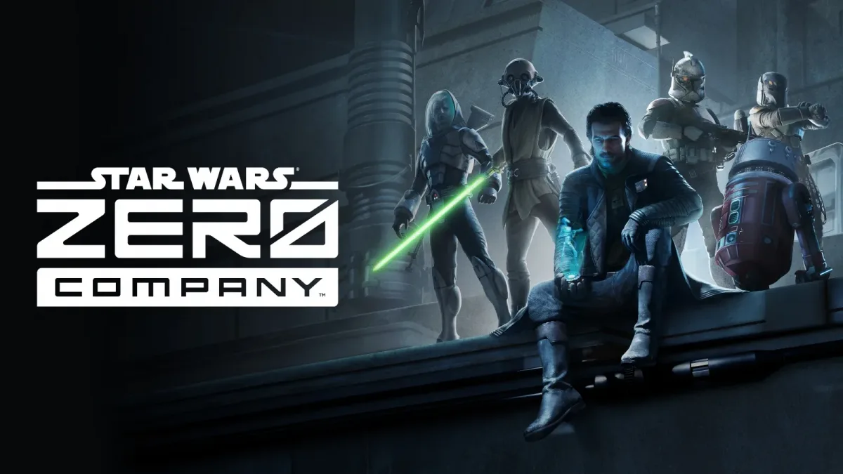 Star Wars Zero Company logosu ve ekip karakterleri