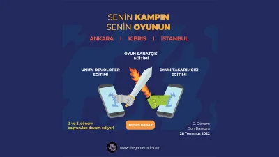 The Game Circle Oyun Geliştirme Yaz Kampları 2. Dönem Kayıtları Devam Ediyor