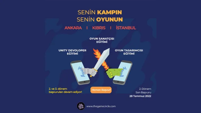 The Game Circle Oyun Geliştirme Yaz Kampları 2. Dönem Kayıtları Devam Ediyor