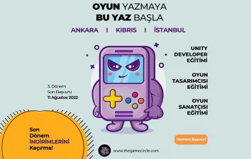 The Game Circle Oyun Geliştirme Yaz Kampı Başvuruları Sona Eriyor