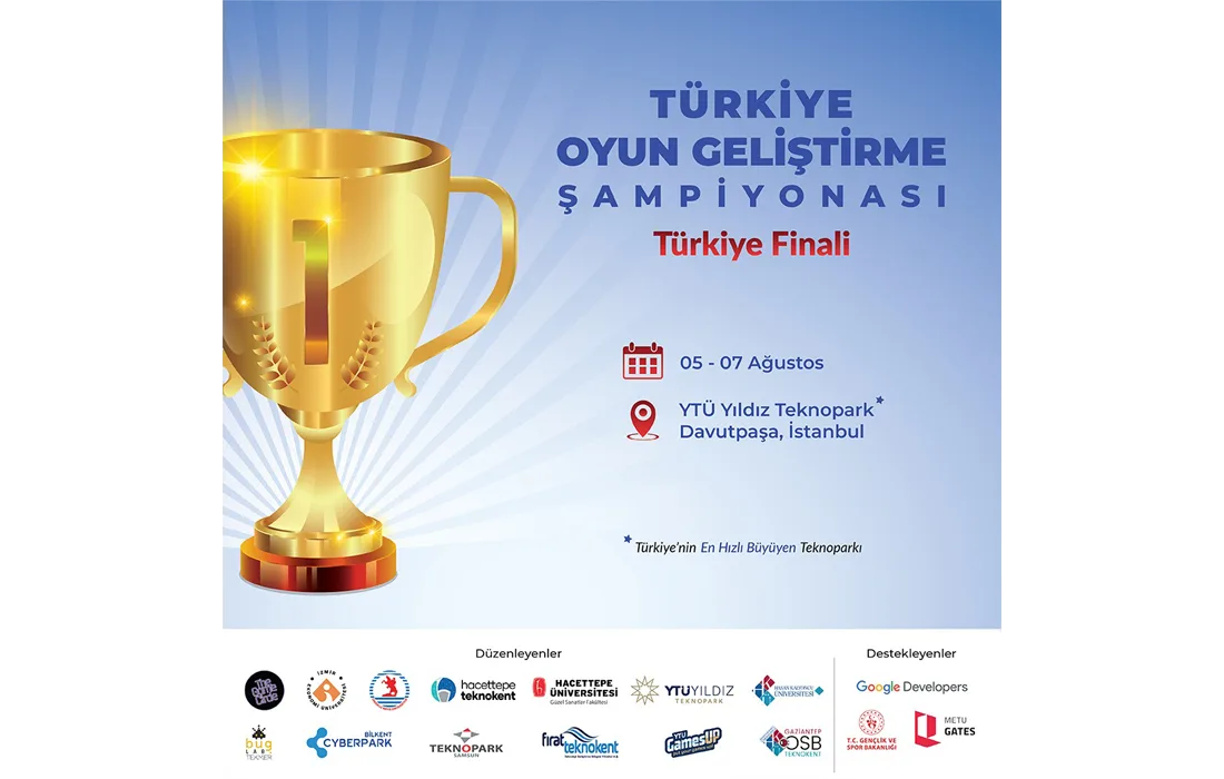 Türkiye Oyun Geliştirme Şampiyonası Finali YTÜ Yıldız Teknopark'ta