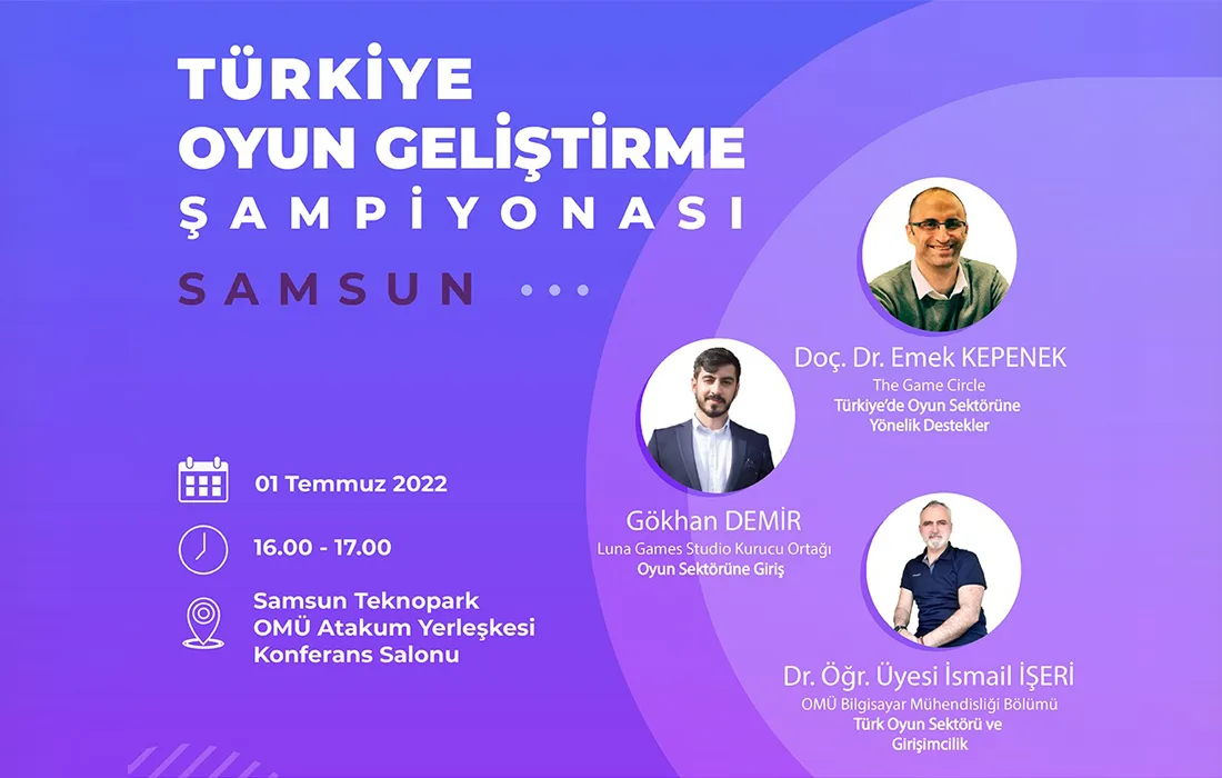 Türkiye Oyun Geliştirme Şampiyonası Yarı Finalleri Bu Hafta Samsun'da