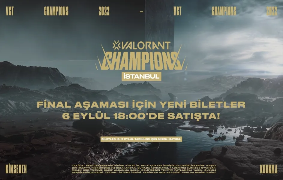 VCT 2022 Final Aşaması Ek Biletleri Satışa Çıktı
