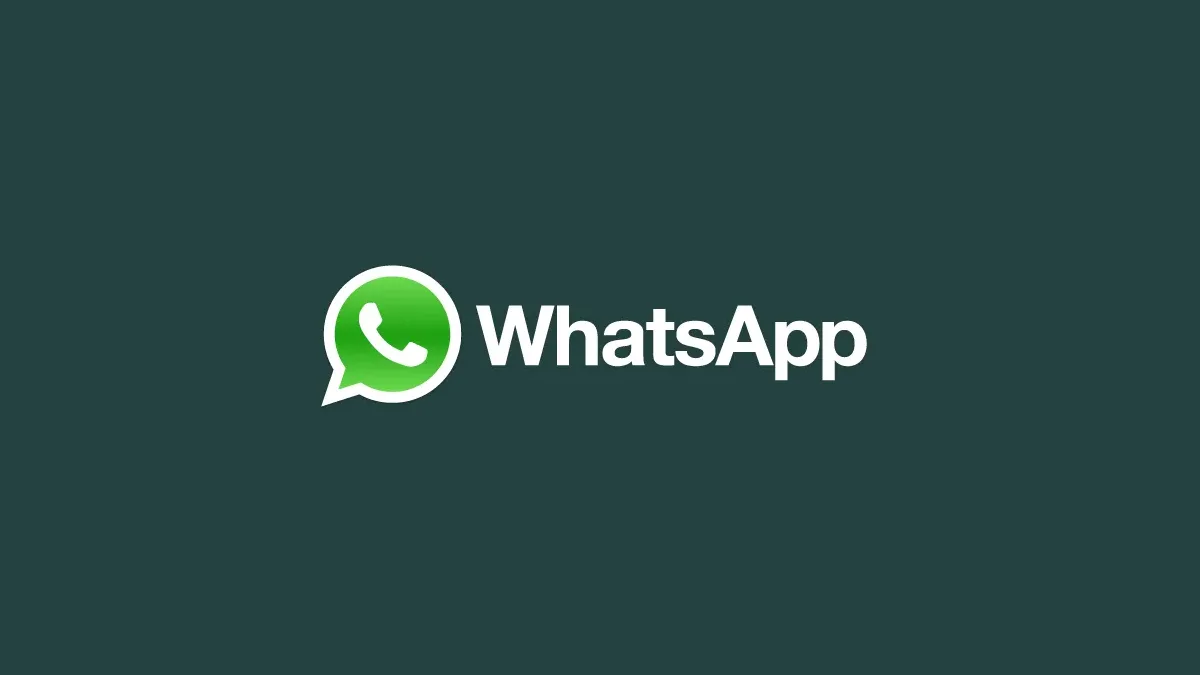 Koyu yeşil zemin üzerinde WhatsApp logosu