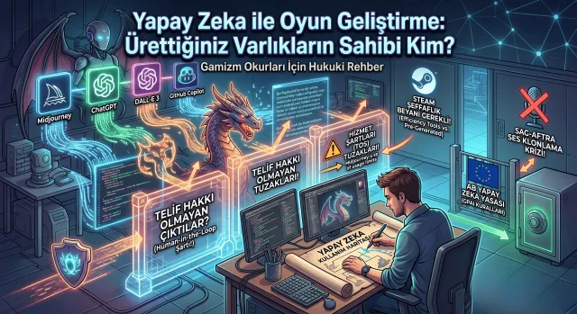 Yapay Zeka ile Oyun Geliştirme: Ürettiğiniz Varlıkların Sahibi Gerçekte Kim?