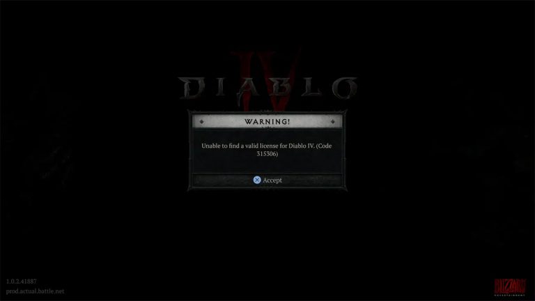 Diablo 4 PSN Lisans Hatası