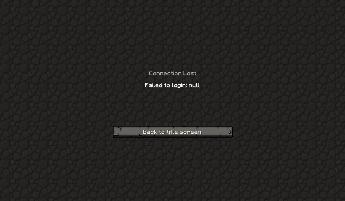 Minecraft Çıkış Hatası