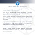 Türkiye Web3 İnisiyatifi 11.11.2022 Kamuoyu Duyurusu