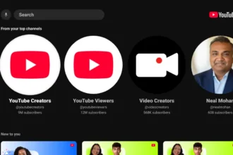 Youtube TV Konsol Arayüz